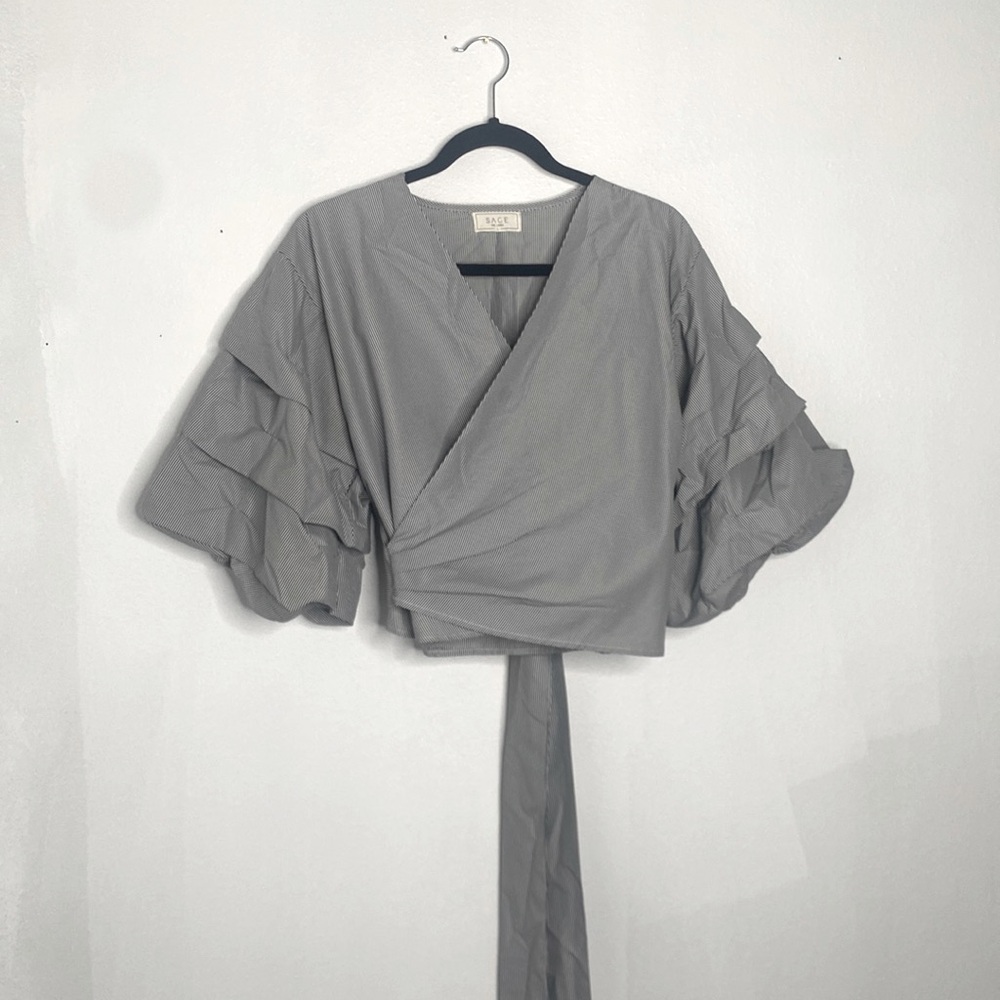 Galvanizing Grey Striped Top